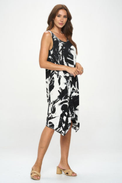 Hit Diamond Side Tank Dress