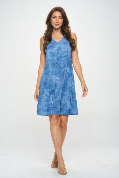 ITY Fabric V-Neckline Short Dress