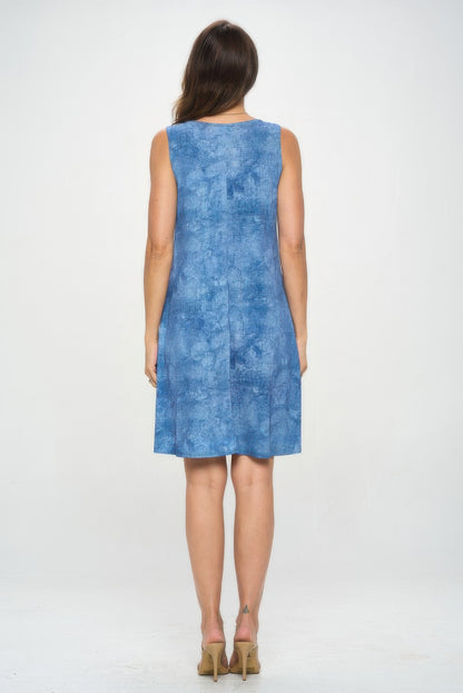 ITY Fabric V-Neckline Short Dress