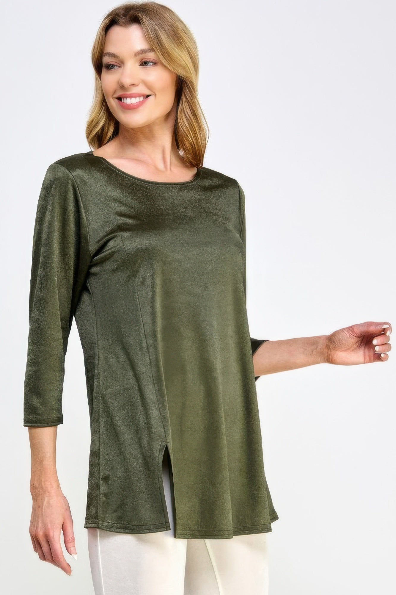 Washed Satin Elegance Top