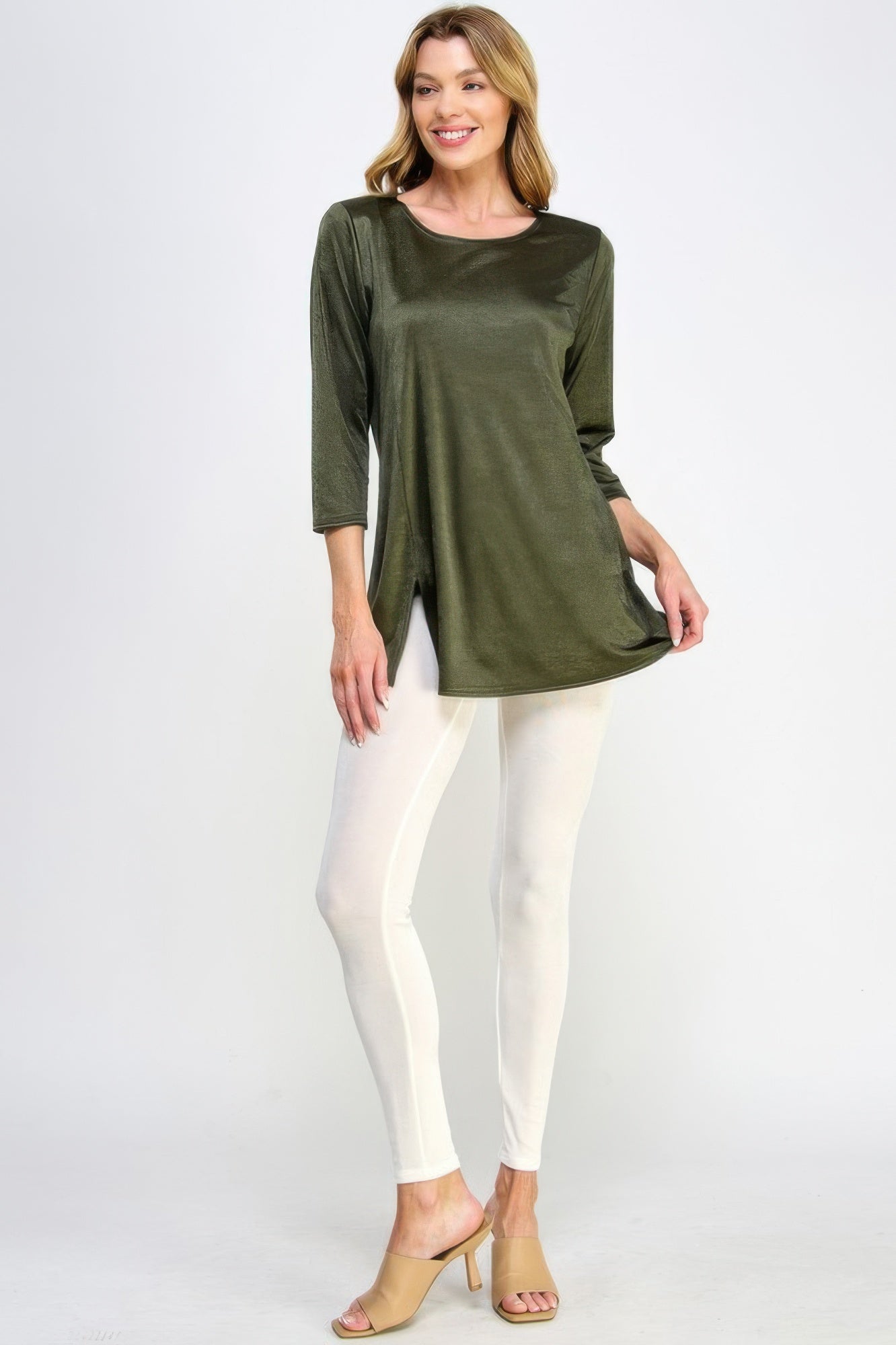 Washed Satin Elegance Top