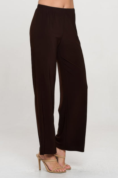 Elastic Waistband Flared Pants