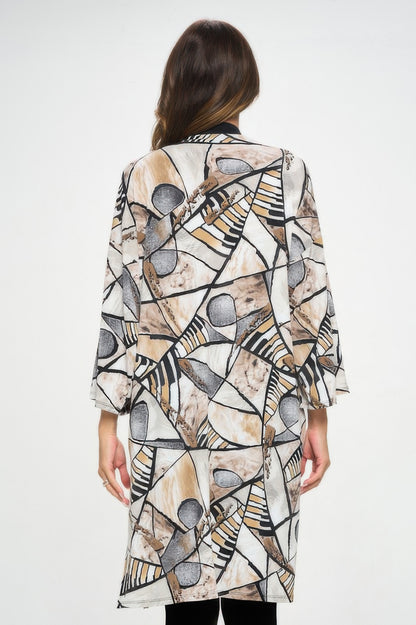 Long contrast Jacket