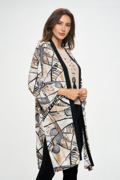 Long contrast Jacket