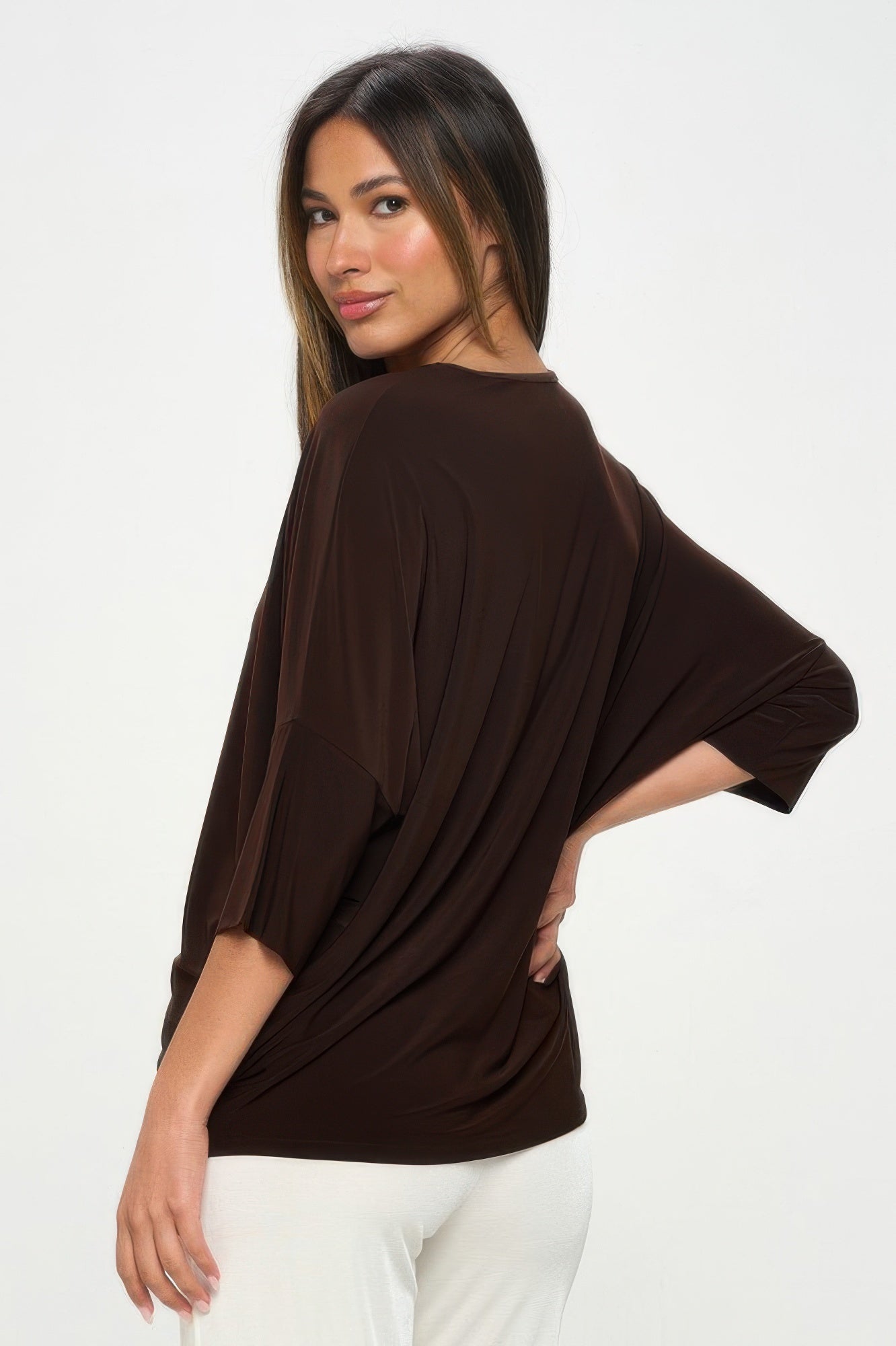 Contrast Print Top