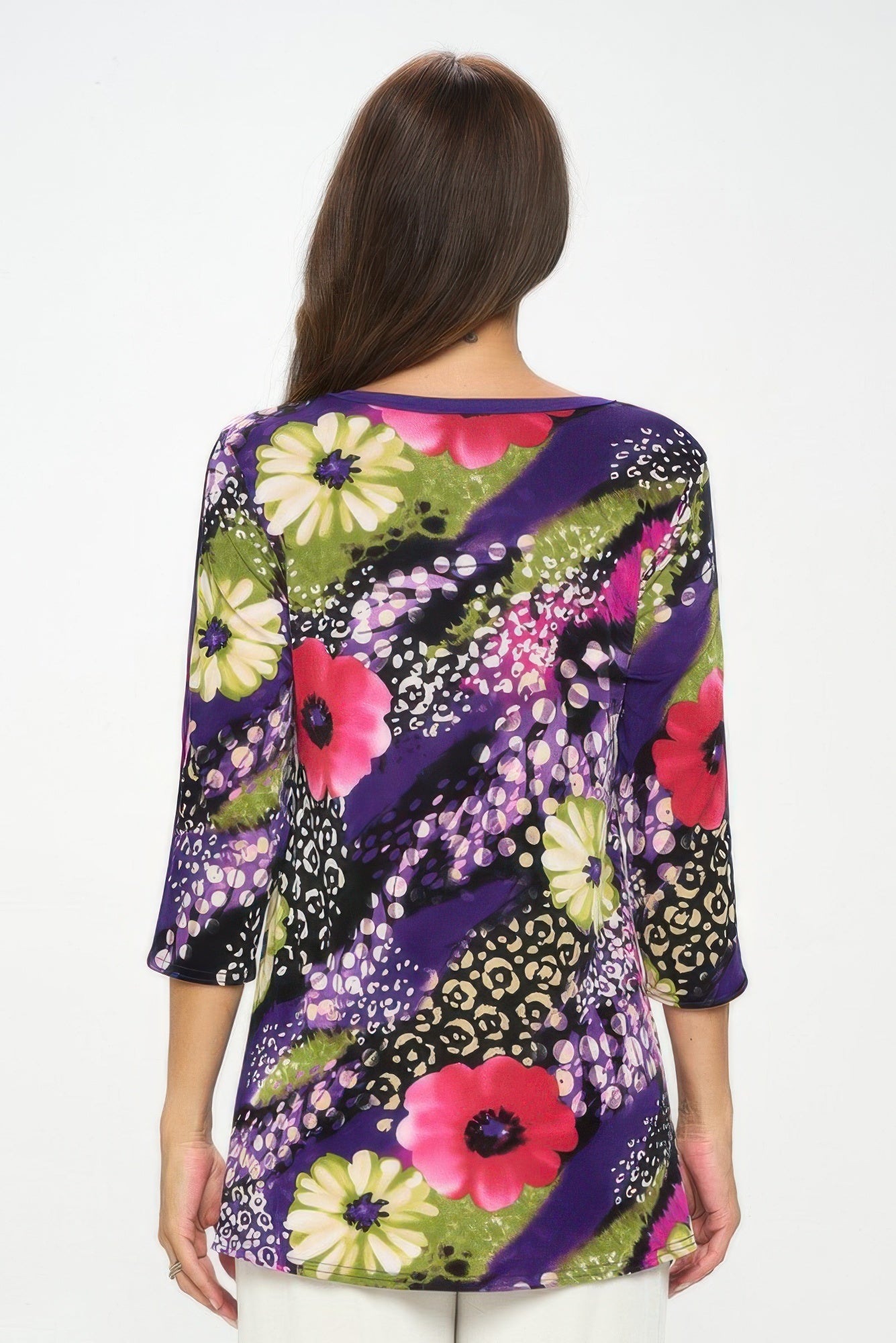 BNS V-Neck Binding Contrast Top