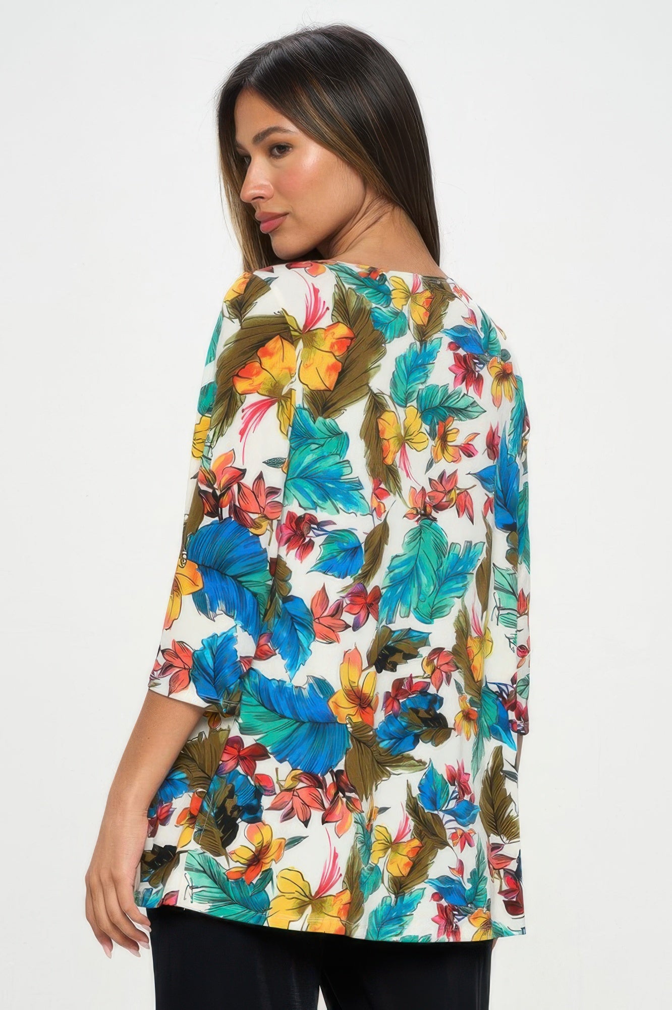 HIT Boat Neck 3/4 Sleeve Top