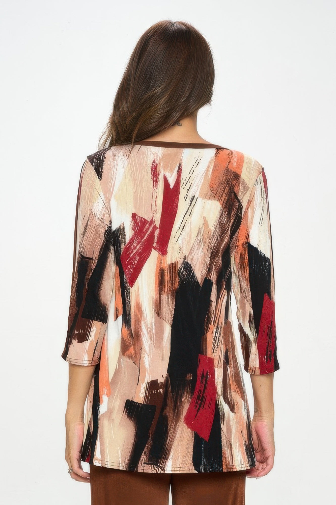 BNS V-Neck Binding Contrast Top