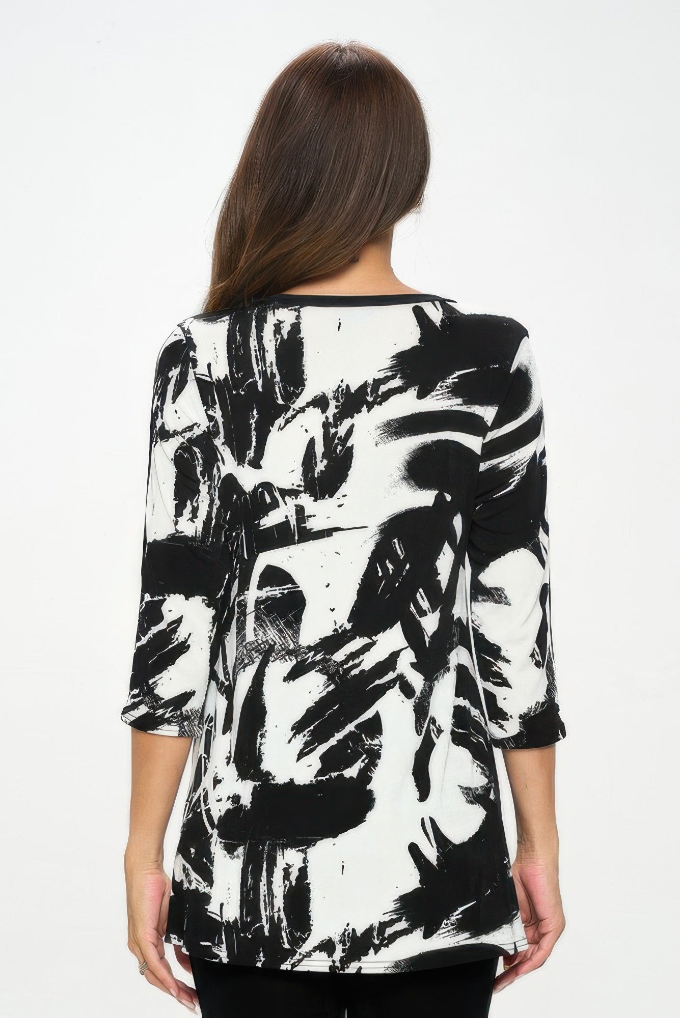 BNS V-Neck Binding Contrast Top