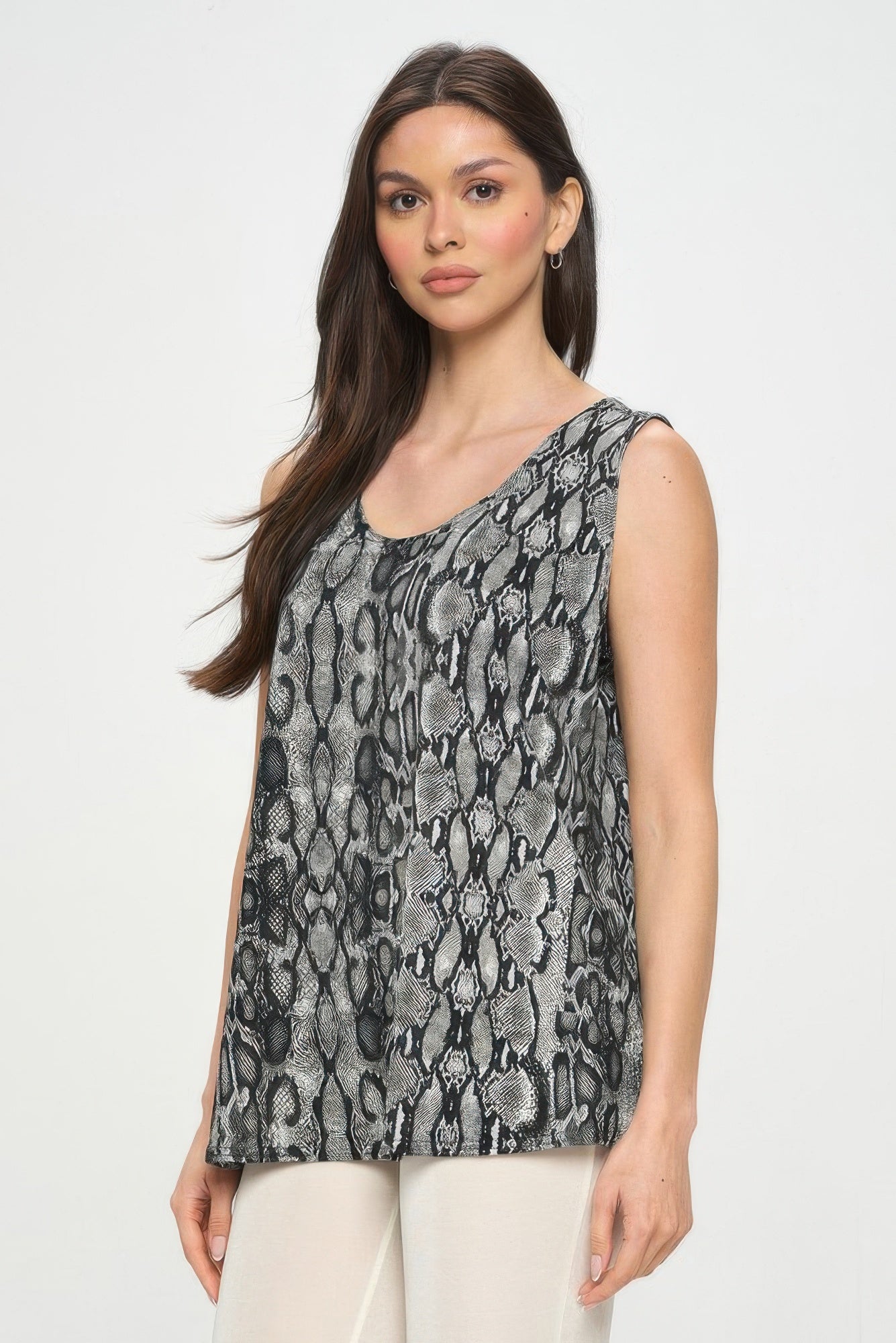 Hit Print Sleeveless Tank Top