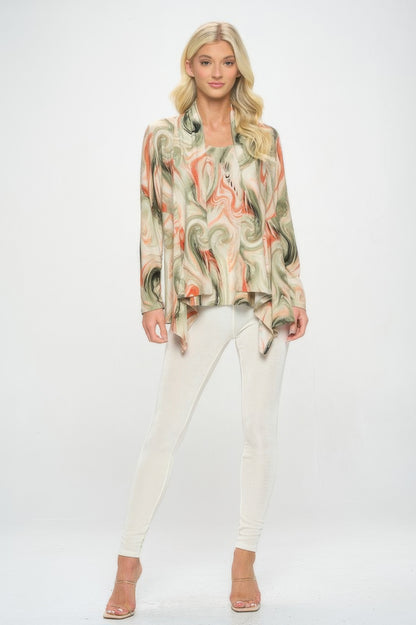 Mid Cut Print Jacket