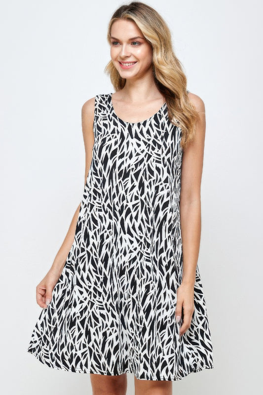 Plus Size Bns Print Missy Tank Dress