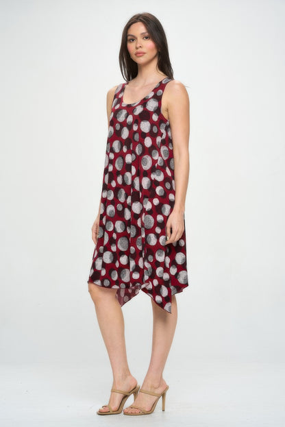 Round Neck Tank Silhouette Dress