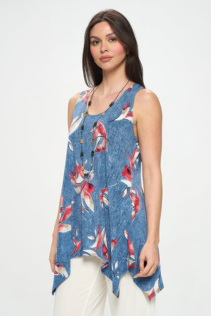 Hit Handkerchief Hem Tank