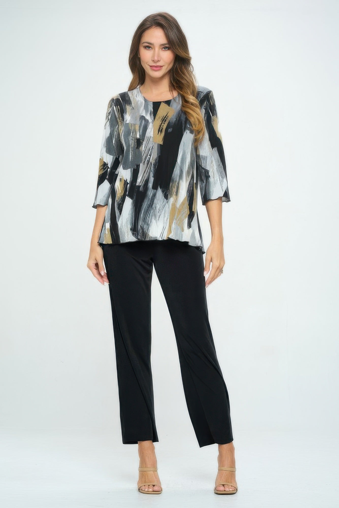Plus Size Bns Print Missy Top