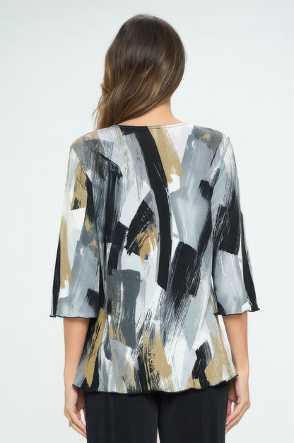 Plus Size Bns Print Missy Top