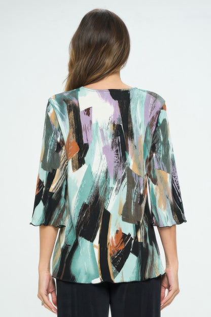 Plus Size Bns Print Missy Top