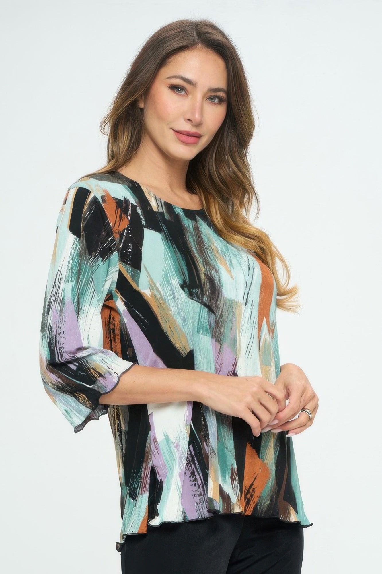 Plus Size Bns Print Missy Top