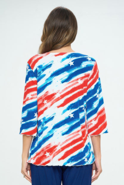 Plus Size Bns Print Missy Top