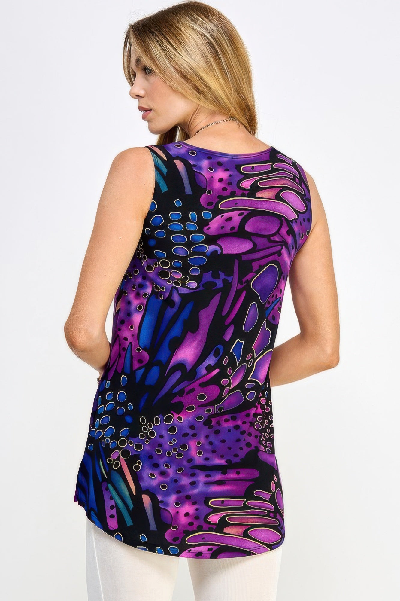 Print Boat Neckline