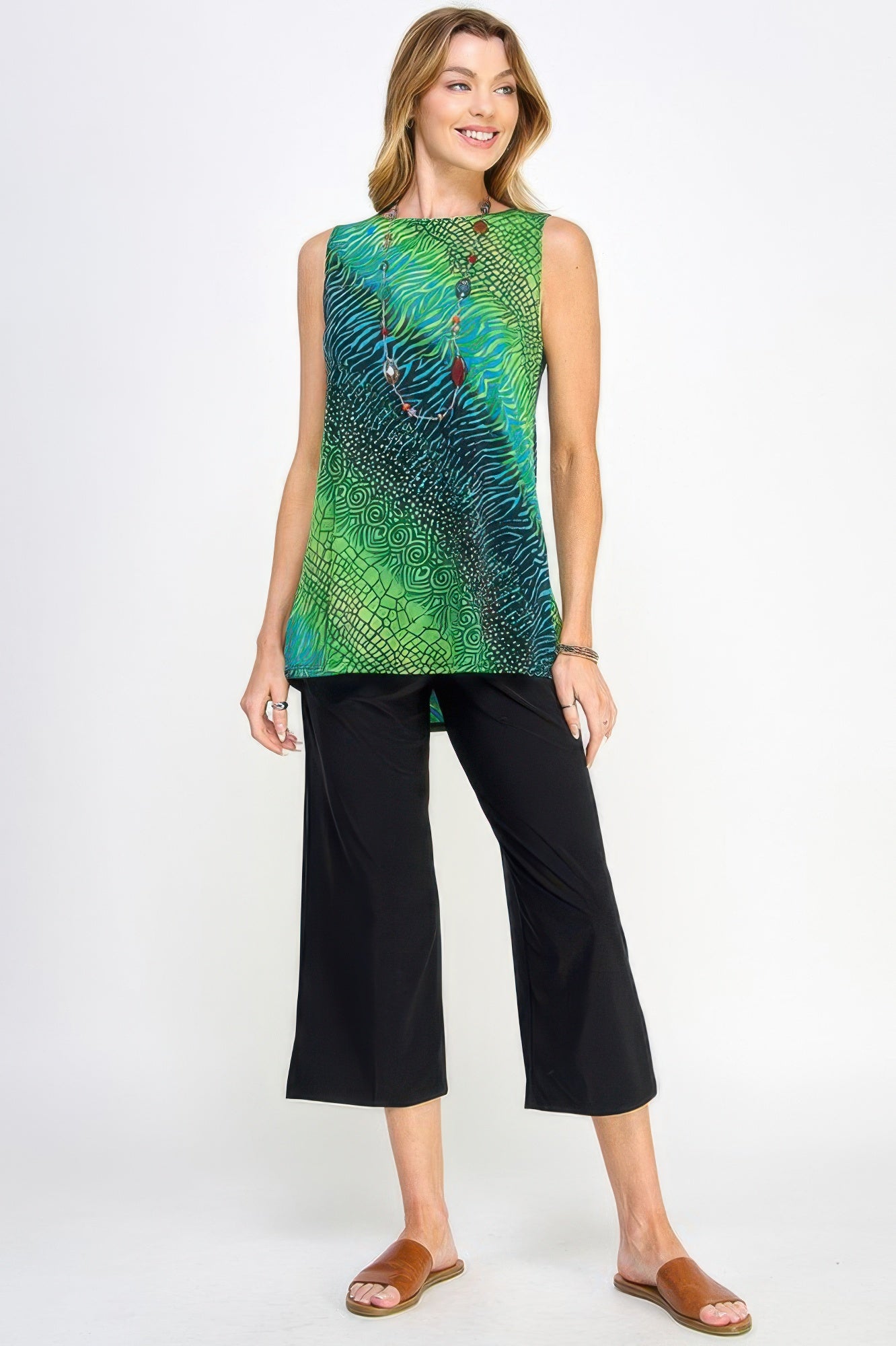 Print Boat Neckline