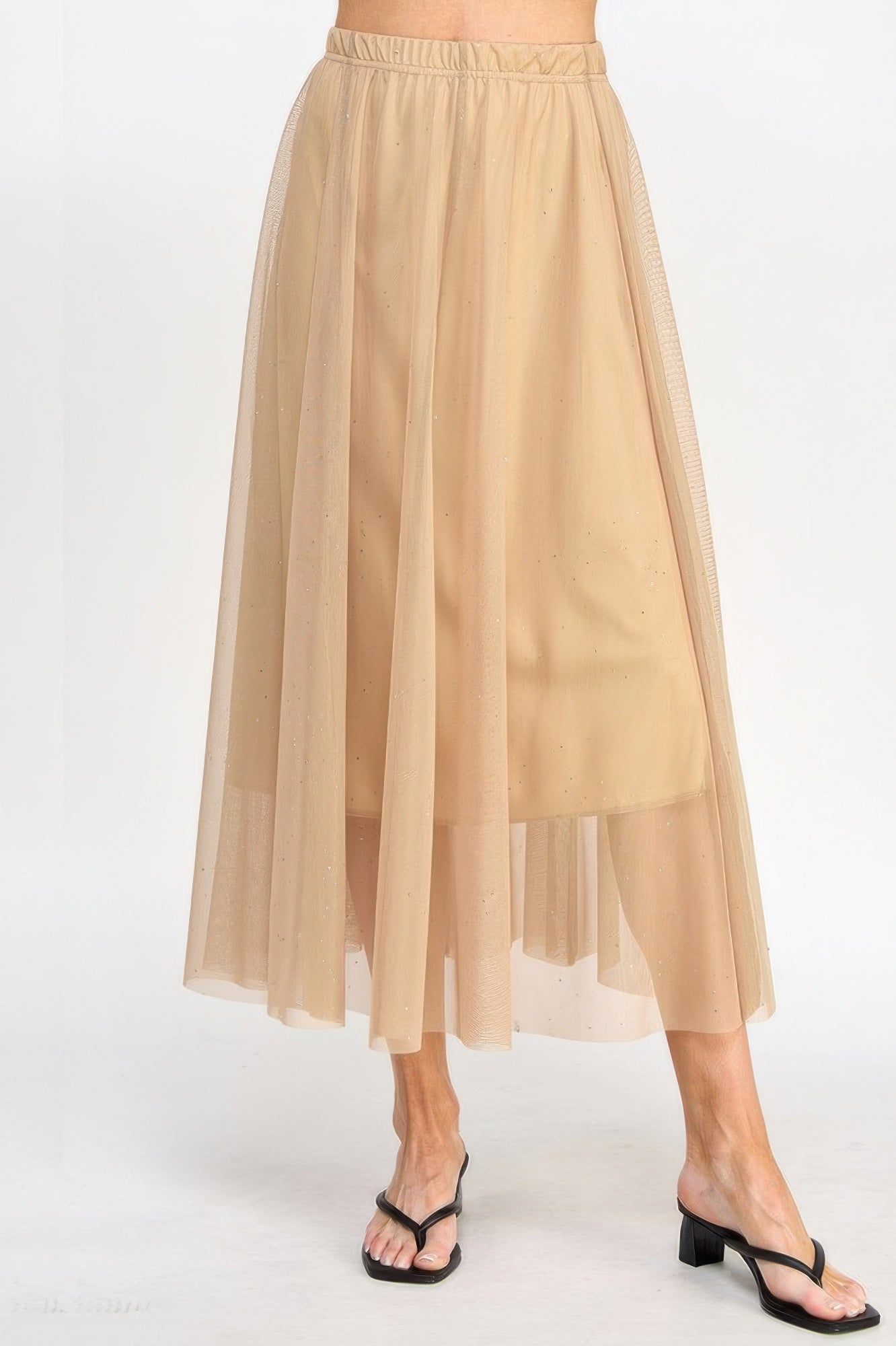 Mesh Glitter Skirt