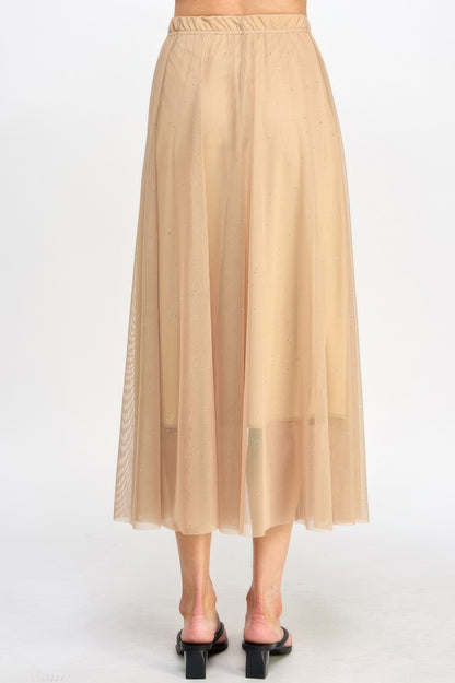 Mesh Glitter Skirt