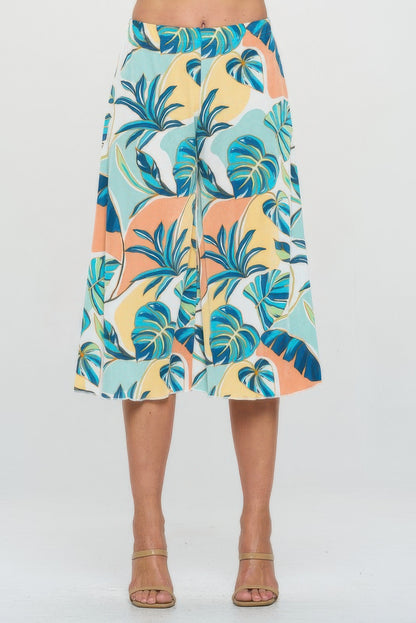 Bns Print Gaucho Pants