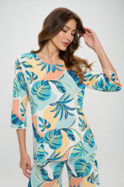 Plus Sizes Bns Print Missy Top