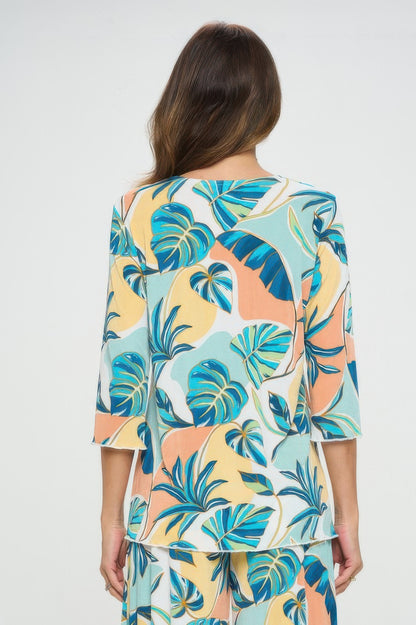Plus Sizes Bns Print Missy Top