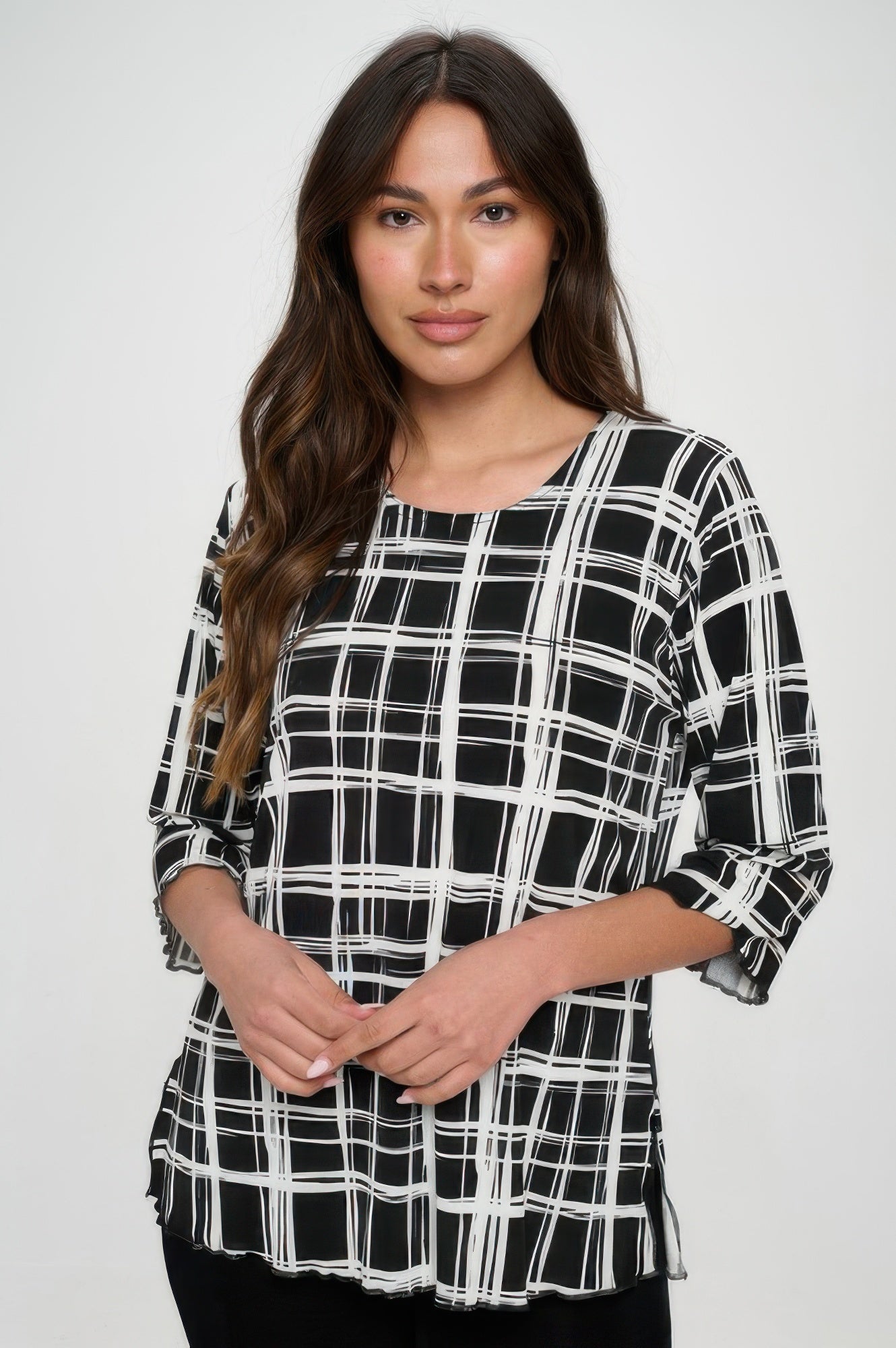 Plus Sizes Bns Print Missy Top