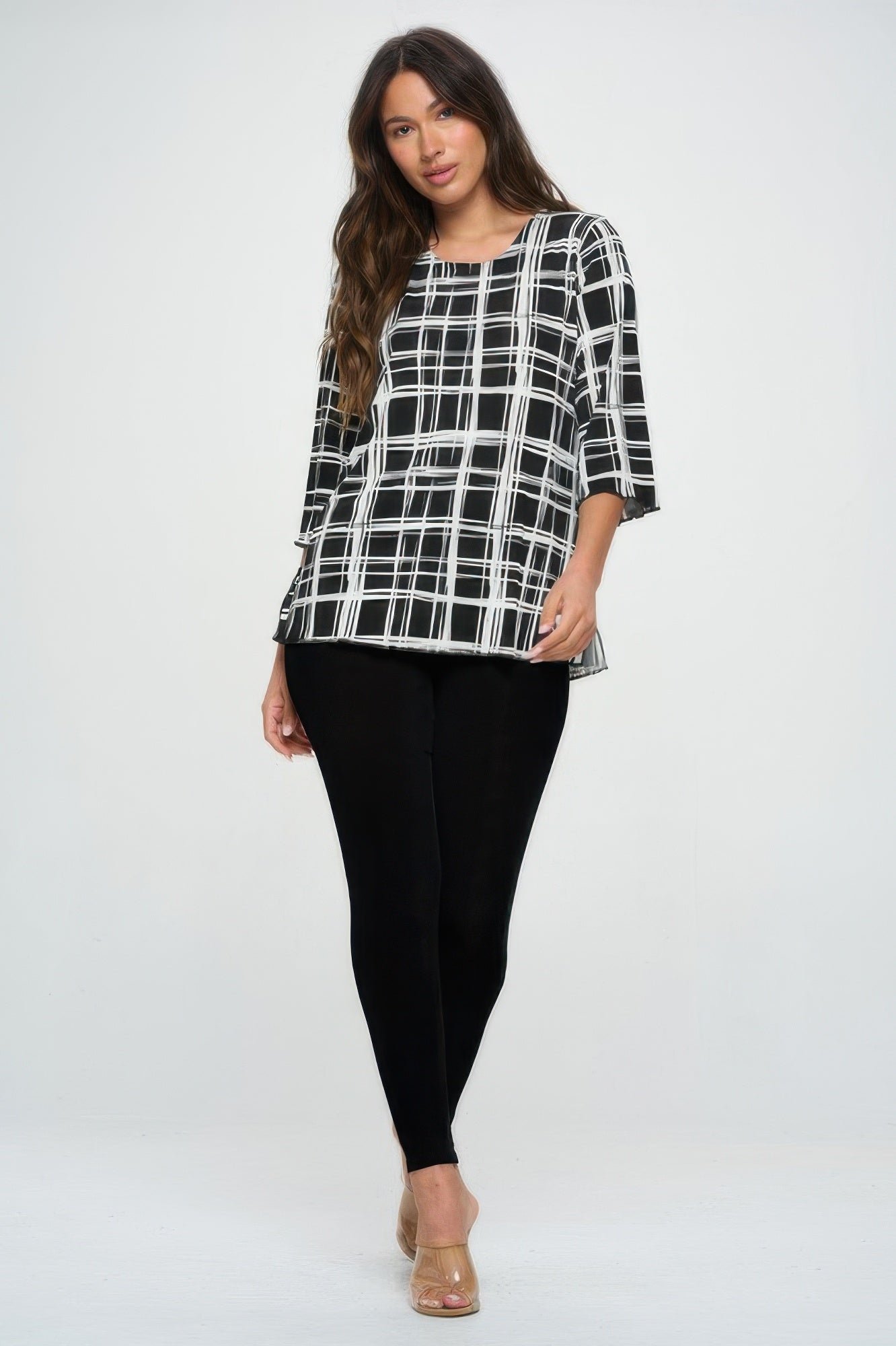Plus Sizes Bns Print Missy Top