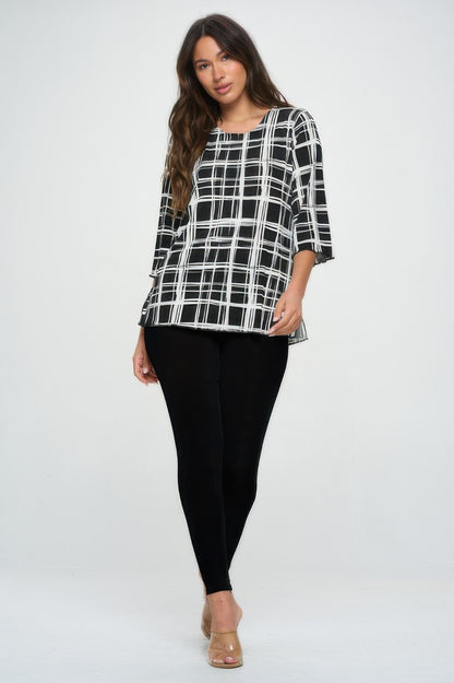 Plus Sizes Bns Print Missy Top