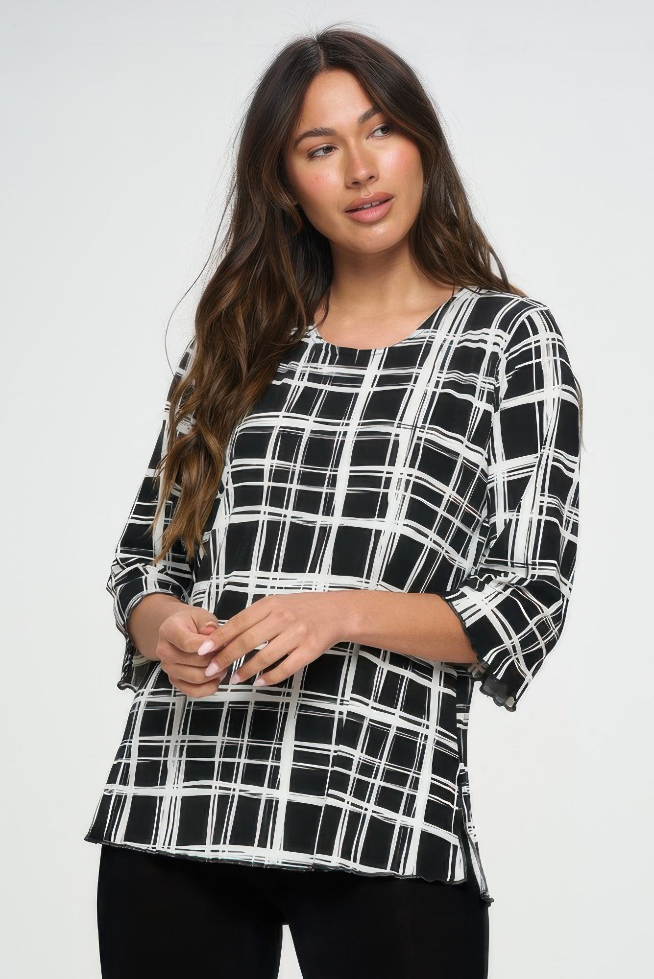 Plus Sizes Bns Print Missy Top