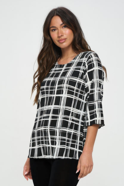 Plus Sizes Bns Print Missy Top