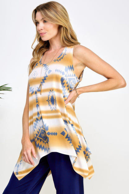 Hit Handkerchief Hem Tank