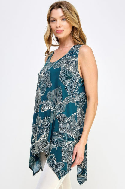Hit Handkerchief Hem Tank