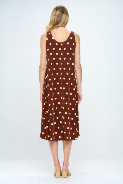 Plus Size Sleeveless Round-neckline Long Dress