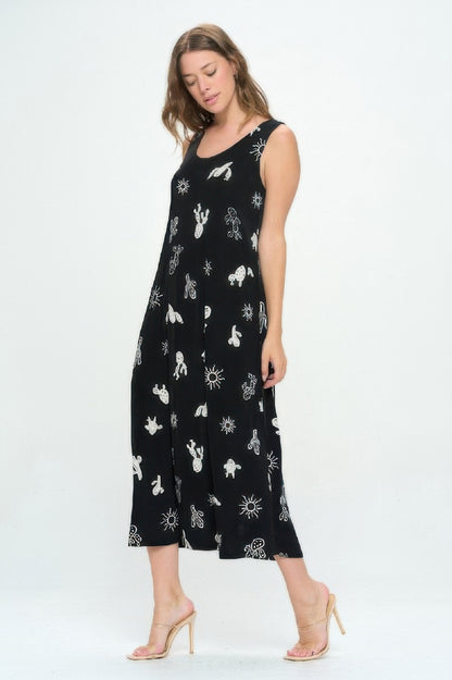 Sleeveless And Soft Round-neckline Long