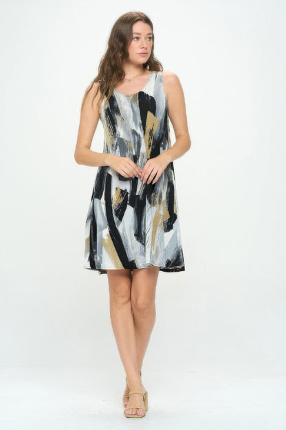 Plus Size Bns Print Missy Tank Dress