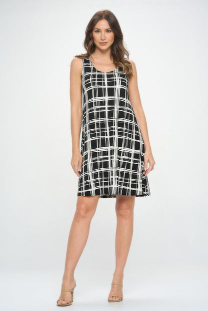 Print Short Tank Dress