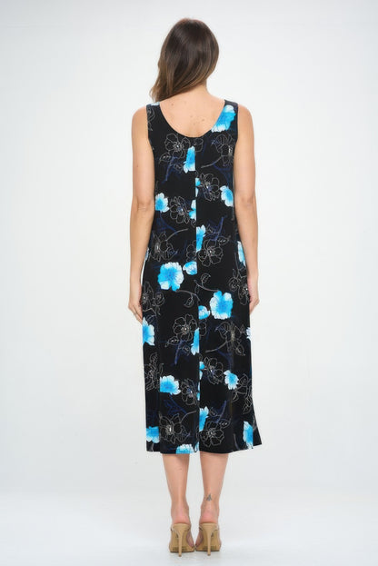 Sleeveless And Soft Round-neckline Long