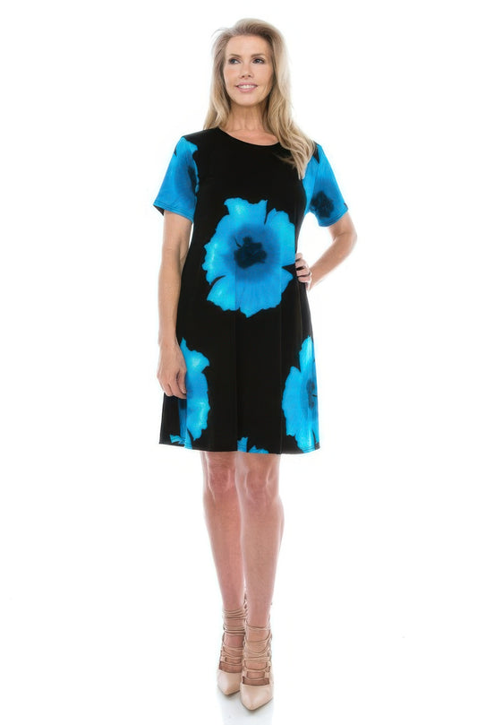 Plus Size Print Missy Dress Short Sleeve