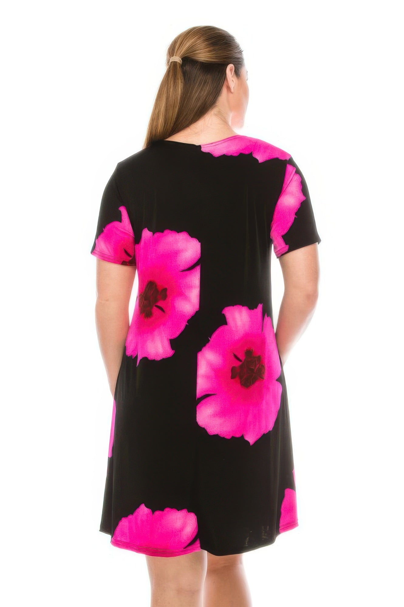 Plus Size Print Missy Dress Short Sleeve