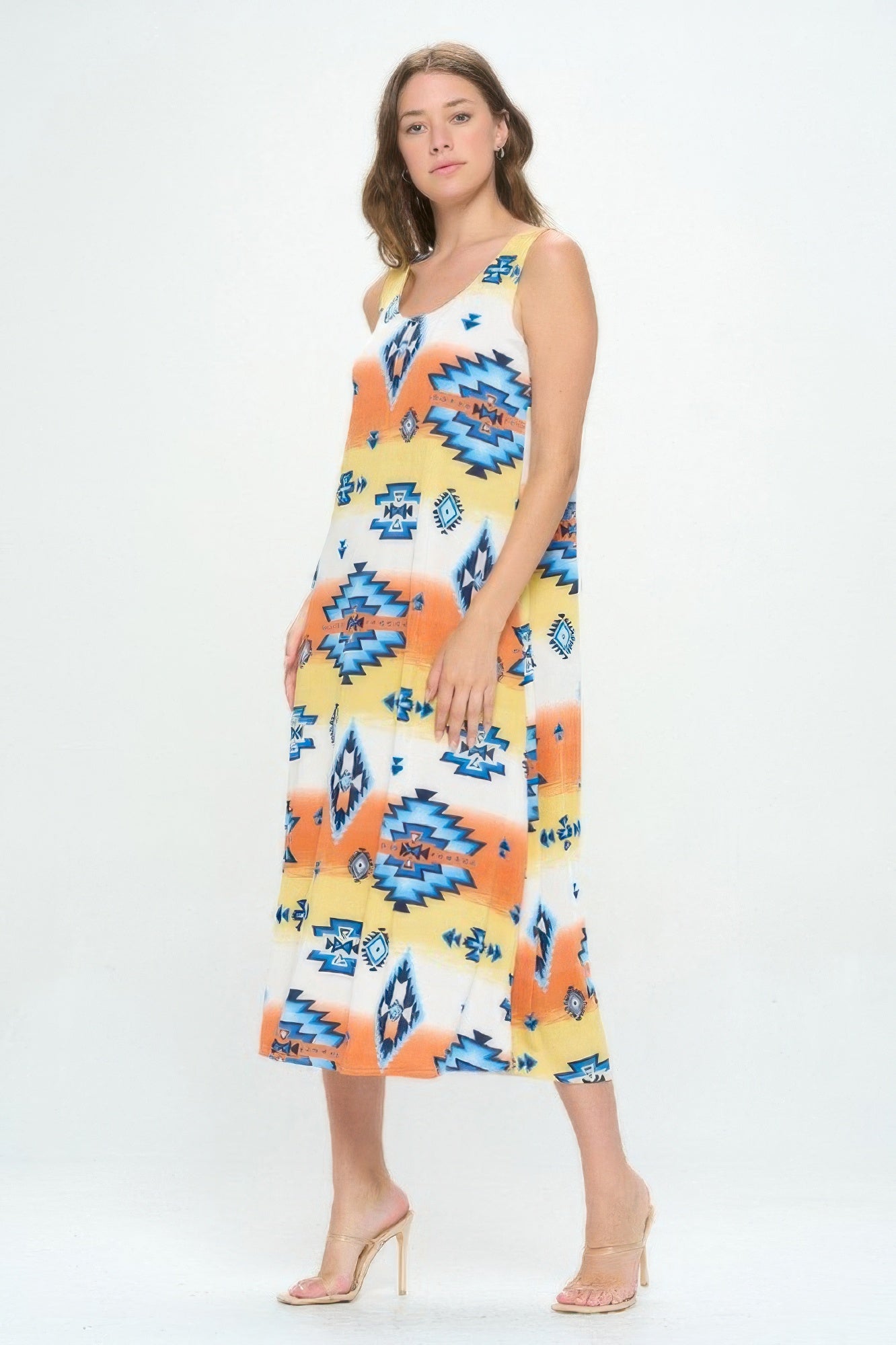 Sleeveless And Soft Round-neckline Long