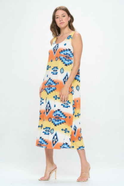 Sleeveless And Soft Round-neckline Long
