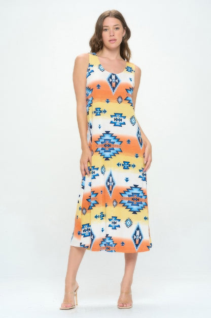 Sleeveless And Soft Round-neckline Long