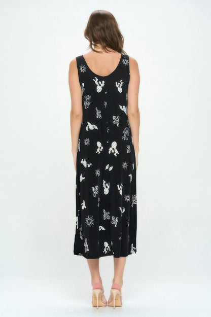 Sleeveless And Soft Round-neckline Long