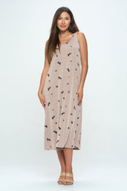 Bns Print Tank Long Dress