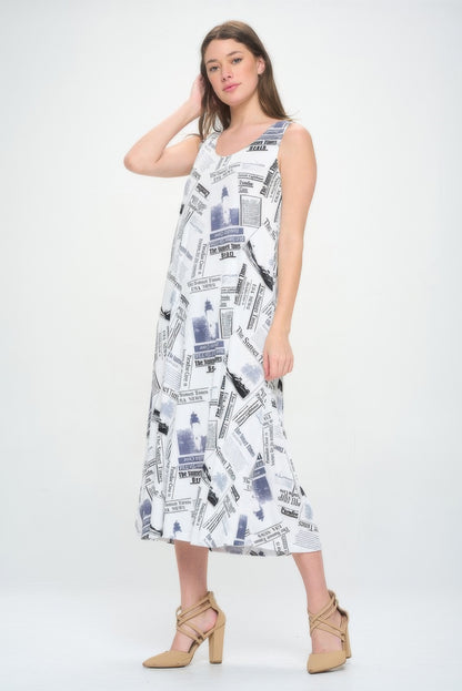 Bns Print Tank Long Dress
